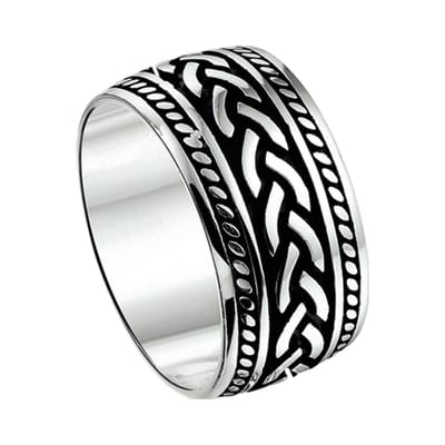 Zilver ring zilver gerhodineerd 1335218