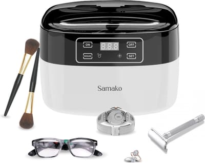 Samako Professionele Ultrasoon Reiniger - Reinigingsapparaat - Ultrasoonbad - Brillen - Sieraden - Horloge - Make-up kwast - 750 ml