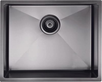 CENDO SPB50-4GM - Spoelbak - Gun Metal - 50 x 40 - Opbouw - Onderbouw - Inleg - Wasbak