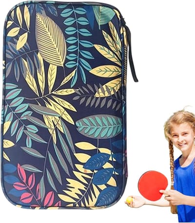 Tafeltennisrackettas - Beschermhoes - Sportuitrusting - Duurzame opbergtas - 28.9 x 17.8 cm - Blauw