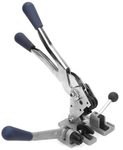 Omsnoeringsgereedschap - Spanband tang Verpakkingsmachine - Pakketten Verpakken - 3-in-1 Tang - 12-16 mm bandbreedte - Zwart