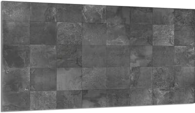 TMK ArtDeko Serie - Glazen Beschermplaat - 90x52 cm - Grijs - Veilig en Veelzijdig