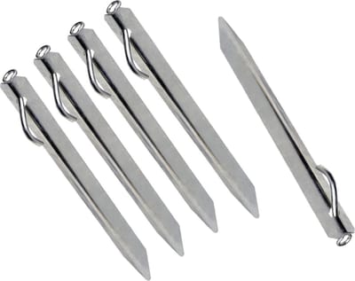 24x stuks grondpennen/tentharingen metaal met oog 38 cm - Rotspennen