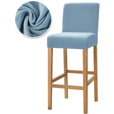 Fluwelen Stoffen Stoelhoezen Zithoezen Hoes Hotel Banket Eetkamer Housse De Chaise Fauteuil 1 /2 /4 /6 Stretch Bar Leorate 1 Piece