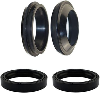 Vorkafdichting Set - Stofkap Inclusief - Motoronderhoud - Hoge Kwaliteit Rubber - 38x50x11mm - Zwart