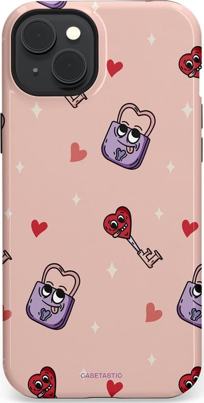 Casetastic Hoesje Geschikt voor Apple iPhone 15 Plus Magsafe - Stijlvolle Beschermende Duo-layer Case - Jij bent mijn match