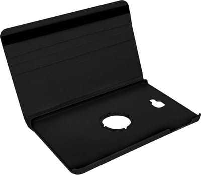 Avizar Foliohoes Geschikt voor Samsung Tab A 10.1 / A6 10.1 Zwart met klep, video ondersteuning 360° portret/landschap, Zwart