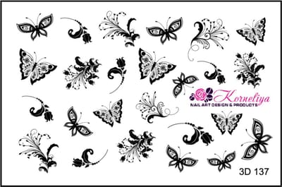 Korneliya 3D Waterdecal - 3D 137 BLACK