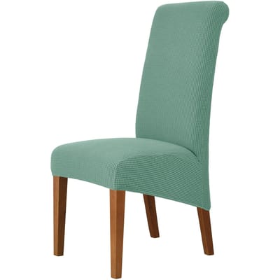 Hoge rugleuning en universele stoelhoes voor eetkamer Hotel XL M maat T Jacquard Extra grote stretch spandex stoelhoezen wasbaar M size (45-58cm)