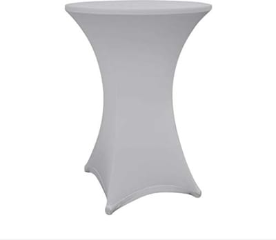 Ronde tafelhoes voor statafel - Ø 70-75 cm - Zilvergrijs - Tafelkleed voor evenementen en feesten