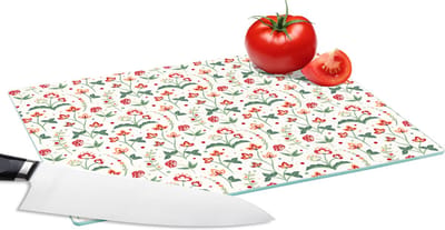Glazen Snijplank - 28x20 - Zomer - Bloemen - Patronen - Snijplanken Glas