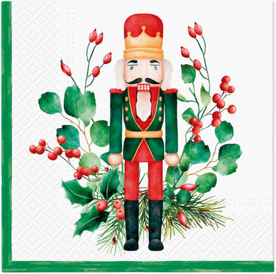 Lunch servetten Composition With Nutcracker - PAW Decor - 33x33 cm