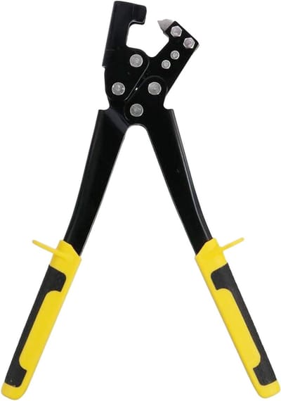 Handsteel voor het bevestigen van metalen platen met een wanddikte van 0,5-0,8 mm, sterke en duurzame constructietools voor gipsplaten en lichte keelsystemen.
