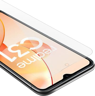 Cadorabo Screenprotector geschikt voor Realme C31 - Pantser film Beschermende film in KRISTALHELDER Geharde (Tempered) display beschermglas in 9H hardheid met 3D Touch