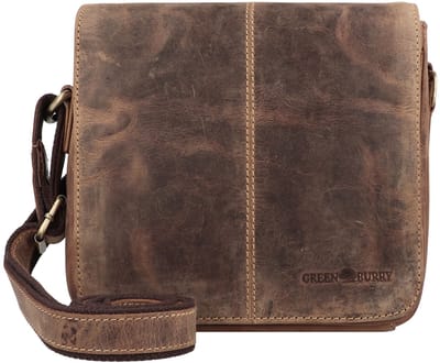 GREENBURRY schoudertas Vintage Crossbody Bag Brown bruine