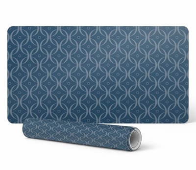 Bureauonderlegger voor toetsenbord en accessoires met geometrisch patroon, 90x45 cm