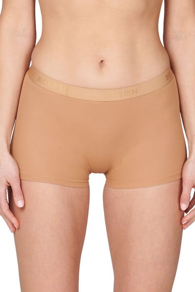 Beeren microfiber 2-pak dames boxershort Young  - S  - beige