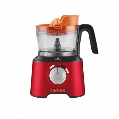 Karaca Mastermaid Power Max - 11-in-1 Keukenrobot 2500W – Deegmixer, Blender, Citruspers, Garde & Rasp – Imperial Rood