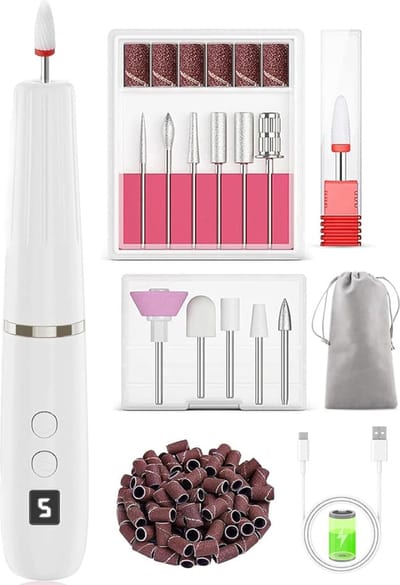 White-Label® Nagelfrees - Elektrische Nagelvijl - Manicure Set Elektrisch - Pedicure Apparaat - Wit