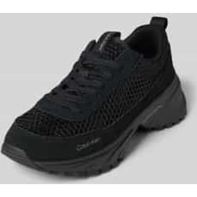 sneakers met labeldetail en geprofileerde zool