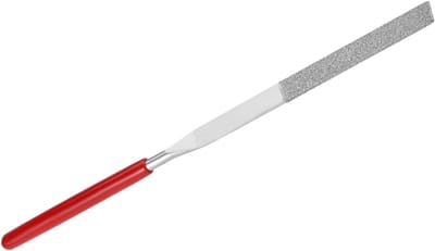 Diamantgecoate vijl met 150 grit, 4mm schacht en 160mm lengte voor metaal, glas en steenbewerking - 1 stuk