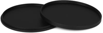 Lens cap set - Lens housing cover - Camera lens protection - Precisely fitting metal - 77mm - Black
