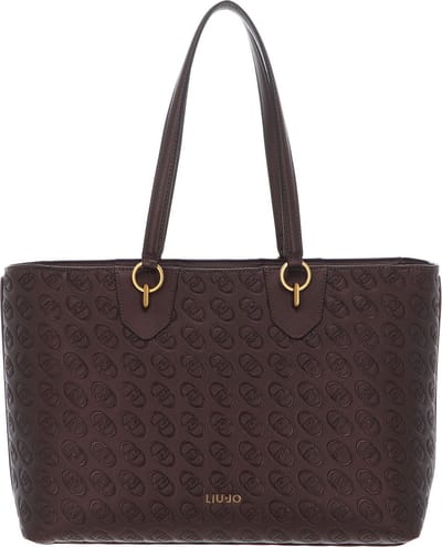 LIU JO Schoudertas Adonide ECS Tote Bag Brown Stone Met Bruine