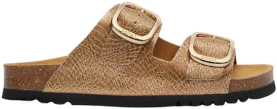 Scholl Sandalen Noelle Synthetisch Reptile Leer - Brons