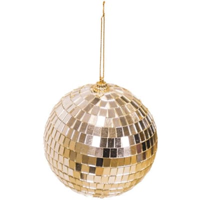 House Vitamin Christmas decoration christmas hanger discoball foam gold 15x15x15cm