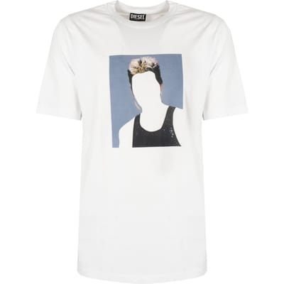 Diesel T-Shirt T-Just Mannen Wit
