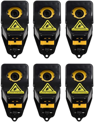 Allecto - Muizenvanger - Herbruikbare muizenval - Effectief en veilig - 6 stuks - Zware muizenvangers - Voor binnen en buiten - Snel schoon te maken