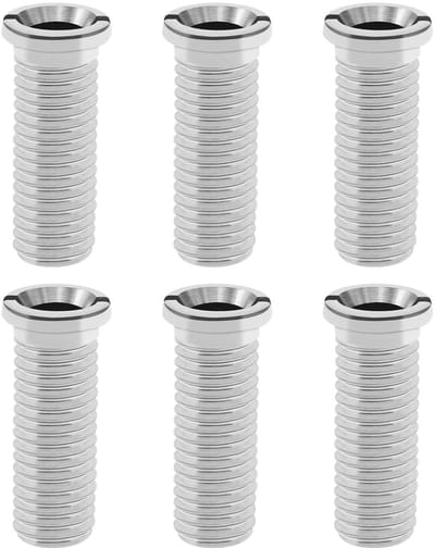 Dailygoody - Spoelbak Mand Schroef - 6 Stuks - Duurzaam en Roestvrij - 35mm Lengte - Geschikt voor Keuken Wastafel - M12 Draad