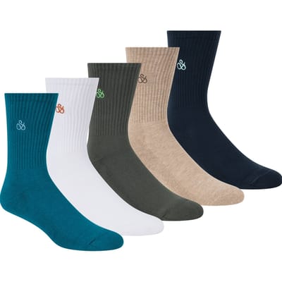 Scotch & Soda 5pk Mens 1/2 Terry Cotton Blend Gift Set Box Medium Green Größe: OS | Unterwäsche Outlet | Herren | Grün