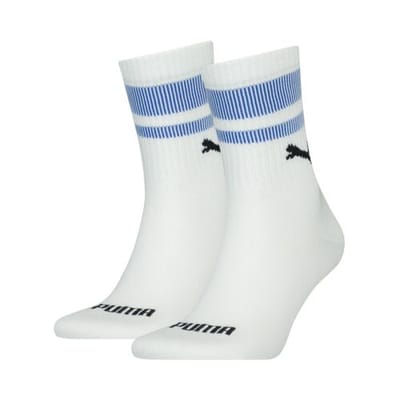 Puma Sokken Short Crew New Heritage 2-pack Wit / Blauw-43/46