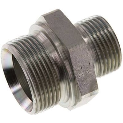 G 1 1/4'' x G 1'' Verzinkt Stalen Borstnippel 315 Bar - Hydrauliek - FL2S-M-EZ-114G-100G-I