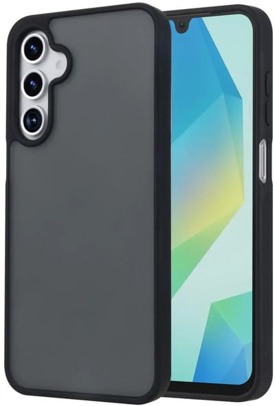 Hoesje Geschikt voor Samsung Galaxy A17 - Matte Back Cover - Zwart