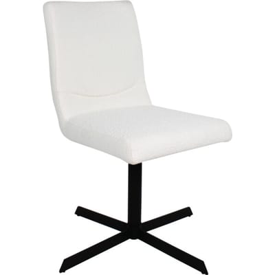 Kick draaistoel Sam 'luxe stof'- wit. Laatste stuks uitlopend. 100 euro korting.