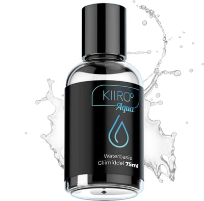 Kiiroo Aqua Glijmiddel op Waterbasis - 75 ml - Vegan - Plakt Niet & Speeltjes Proof - Transparant