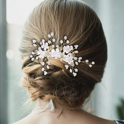 Elegante Haaraccessoires met Kristallen Bloemen voor Bruiloften en Speciale Gelegenheden