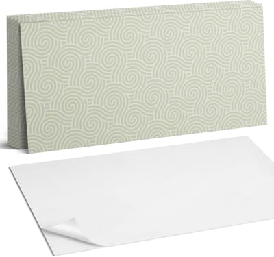 Coloray Plaktegels - Golven in een spiraalpatroon Wandtegel Zelfklevend - 60 cm x 30 cm - Romig Plaktegels - 6 stuks - Rechthoek PVC Tegels - Plaktegels Keuken - Zelfklevende Vloertegels Badkamer - Vinyltegels Vloer Zelfklevend - Portugese Tegels