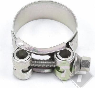 52-55 mm - 22 mm breed slangklem - buisklem staal verzinkt - scharnierboutklem - bevestigingsklem - hose clamp - bandklem