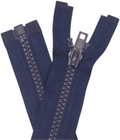 Ritssluiting Kunststof - Deelbare Rits - Kleding Reparatie - 5mm Spoordikte - 78 cm - Donkerblauw
