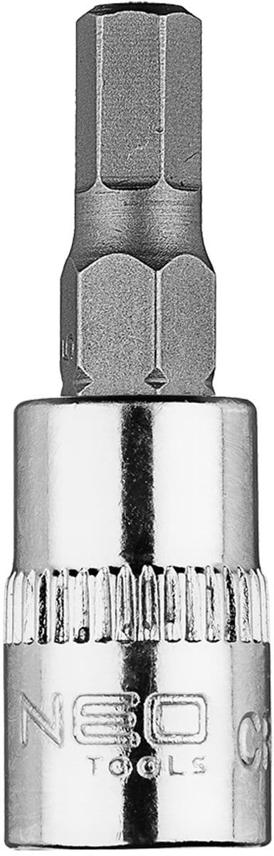 NEO 10-312 - Zeskantsleutel - H5 - 1/4" Opzetstuk - Chroom-Vanadium Staal