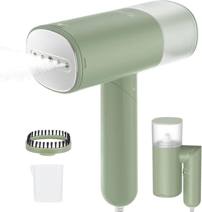 Handstomer Kleding - Reisstomer Opvouwbaar - Snel Kreukels Verwijderen - Opwarmt In 20 Sec - 150 ml Tank - Groen
