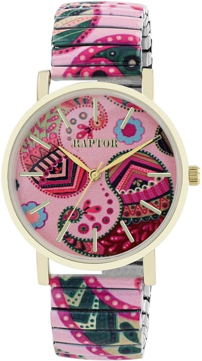 Raptor Herenhorloge siliconen JW20204 met echte leren band, 5ATM, basic, modern, zakelijk