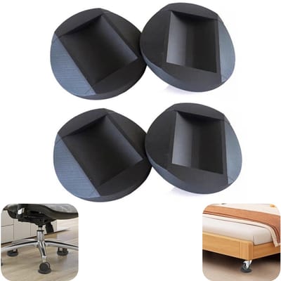 4 stuks antislipmatten - meubelantislipmatten - wielklemmen - matraskussens antislipmatten - wieltjesbekers - siliconen antislipmatten - herbruikbaar - waterdicht - huisaccessoires - geschikt voor matrassen, stoelen, meubels (zwart, 3,5*7,5 cm)