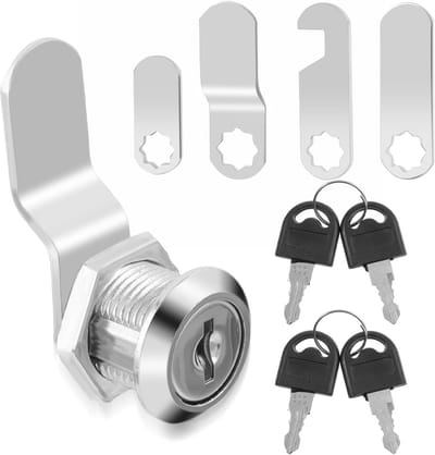 Set van 4 Slotcilinders 16 mm met Sleutels voor Brievenbus en Kastdeur