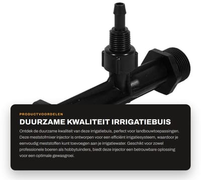 Dailygoods- Irrigatiebuis Duurzaam POM Kunststof - Meststofmixer - Injector - Landbouwgereedschap - Irrigatiesysteem - Vacuümfunctie - Meststofinjector
