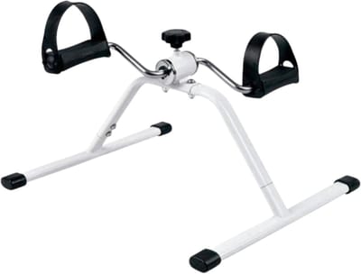Stervia Stoelfiets - Pedaaltrainer - Mini Fietstrainer - Ook Voor Revalidatie - Goed Voor Armen/Benen/Heupen/Dijen - Anti Slip Pedalen - Staal - 50 x 41 x 17 cm