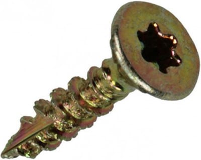 Spaanplaatschroef Zelfborend Geel Verzinkt 165 stuks 3,5 x 16 mm